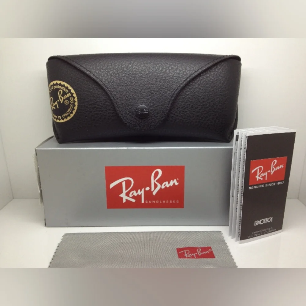 Ray-Ban Women's Gold Frame 51mm Black Lens Hexagon Sunglasses Like New - Picture 10 of 16